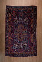Load image into Gallery viewer, Midnight Bloom Baluchi Tribal Rug