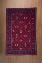 Load image into Gallery viewer, Ruby Geometry – Turkman Wool Rug