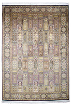 Load image into Gallery viewer, Royal Panel Kashmiri Silk Carpet