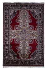 Load image into Gallery viewer, Crimson Indo Kashan Wool Medallion