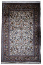 Load image into Gallery viewer, Ivory Garden Kashmiri Pure Silk Rug