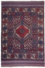 Load image into Gallery viewer, Afghan Floral Motif Barjesta Kilim