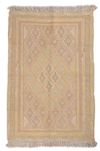 Load image into Gallery viewer, Textured Harmony Afghan Nakhunak Kilim