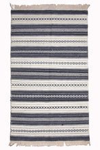 Load image into Gallery viewer, Earth-Toned Handwoven Wool Dhurrie Rug