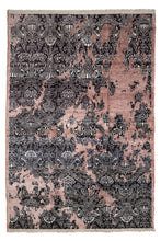 Load image into Gallery viewer, Vintage Noir Bamboo Silk Rug