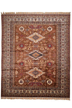 Load image into Gallery viewer, Rust Tribal Medallion Afghan Ziegler Rug