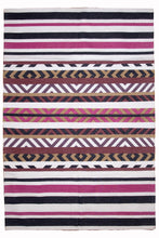 Load image into Gallery viewer, Tribal Geometric Cotton Dhurrie Rug