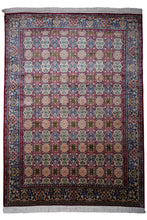 Load image into Gallery viewer, Rare Tribal Motif Kashmiri Silk Rug