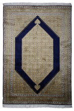 Load image into Gallery viewer, Royal Sapphire Kashmiri Silk Carpet