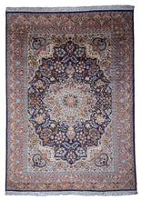 Load image into Gallery viewer, Kashmir Silk Rug in Tabriz Style