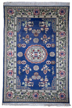 Load image into Gallery viewer, Imperial Blue Indo Kashan Rug