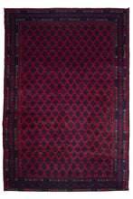 Load image into Gallery viewer, Turkman Elegance – Crimson Gul Rug