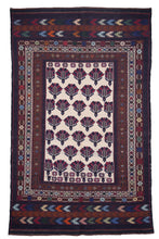 Load image into Gallery viewer, Ivory Blossom Handwoven Tribal Rug