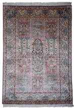 Load image into Gallery viewer, Rosewood Garden Kashmiri Silk Carpet