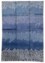 Load image into Gallery viewer, Ocean Vein Bamboo Silk Rug