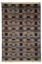 Load image into Gallery viewer, Tribal Geometry Indian Wool Rug