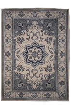 Load image into Gallery viewer, Elegant Blue Medallion Kashan Rug
