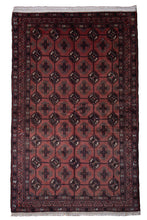 Load image into Gallery viewer, Turkman Red Gul Wool Rug