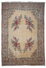 Load image into Gallery viewer, Antique Floral Kerman Wool Rug