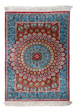 Load image into Gallery viewer, Radiant Medallion Kashmiri Silk Carpet