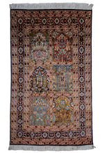 Load image into Gallery viewer, Garden Panel Pure Silk Kashmiri Rug