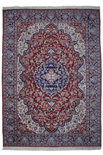 Load image into Gallery viewer, Regal Red Indo Kashan Wool Rug
