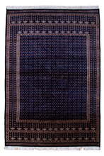 Load image into Gallery viewer, Indo Kashan Deep Indigo Wool Rug