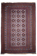 Load image into Gallery viewer, Antique Floral Grid Barjesta Kilim