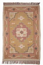 Load image into Gallery viewer, Rustic Geometric Handwoven Jute Dhurrie