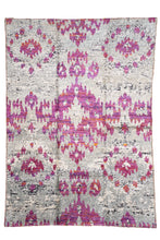 Load image into Gallery viewer, Pink Ikat Recycled Silk Rug