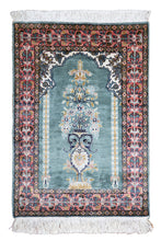 Load image into Gallery viewer, Mint Blossom Silk Kashmiri Rug