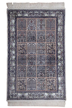 Load image into Gallery viewer, Persian Garden-Inspired Kashmiri Silk Rug