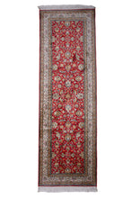 Load image into Gallery viewer, Royal Red Kashmiri Silk Runner Rug