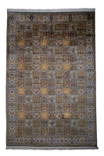 Load image into Gallery viewer, Kashmir Garden Panel Silk Carpet