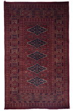 Load image into Gallery viewer, Rust Red Tribal Wool Rug