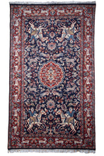 Load image into Gallery viewer, Royal Hunt Scene Kashan Wool Rug