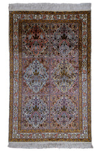 Load image into Gallery viewer, Qum Design Multicolor Kashmir Silk Rug