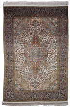 Load image into Gallery viewer, Vintage Mattan Kashmiri Silk Rug