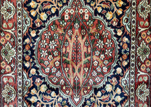 Load image into Gallery viewer, Kashmir Silk Medallion Floral Rug
