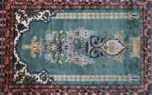 Load image into Gallery viewer, Mint Blossom Silk Kashmiri Rug