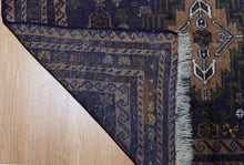 Load image into Gallery viewer, Baluchi Wool Rug in Midnight Bronze