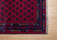 Load image into Gallery viewer, Turkman Elegance – Crimson Gul Rug