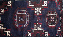 Load image into Gallery viewer, Midnight Geometry Turkman Wool Rug