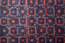 Load image into Gallery viewer, Deep Crimson Geometric Turkman Rug