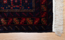 Load image into Gallery viewer, Deep Crimson Geometric Turkman Rug