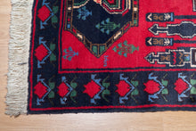 Load image into Gallery viewer, Afghan Architectural Red Wool Rug