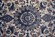 Load image into Gallery viewer, Ivory Blue Persian Nain Wool Rug