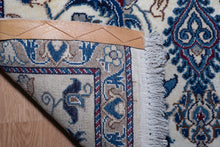 Load image into Gallery viewer, Ivory Blue Persian Nain Wool Rug