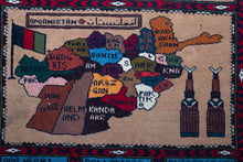 Load image into Gallery viewer, Heritage Map Afghan Pictorial Rug