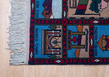 Load image into Gallery viewer, Heritage Map Afghan Pictorial Rug